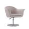 Manhattan Comfort Voyager Swivel Adjustable Accent Chair in Barley and Brushed Metal, PK2 2-AC051-BA - alternate 7